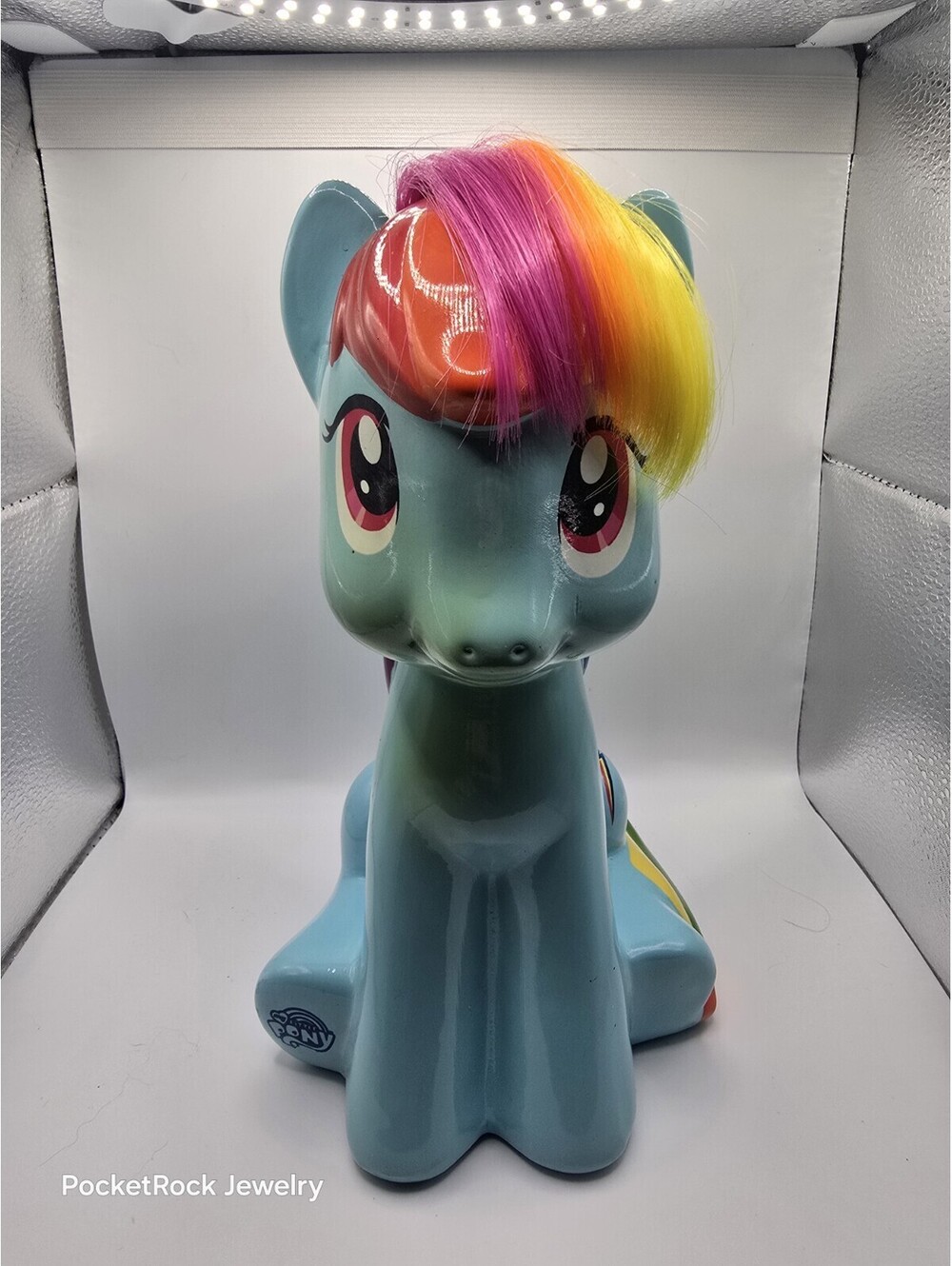 My Little Pony Rainbow Dash 9" ceramic coin bank 2018 Hasbro